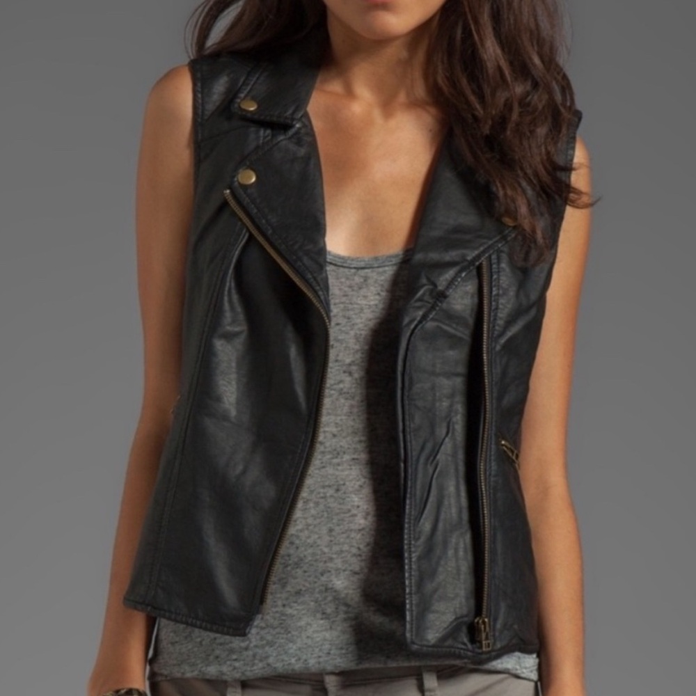 Sanctuary Leather Vest